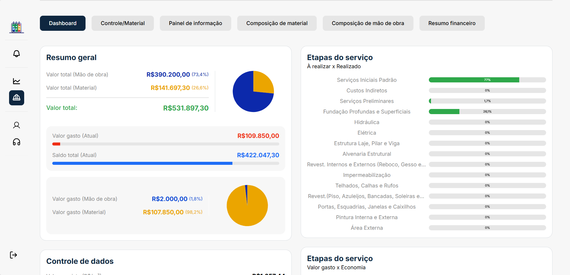 Prévia do projeto SolutObras
